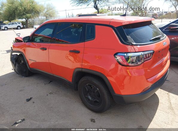 3C4NJCAB8LT253210 2020 JEEP COMPASS Orange Rear left