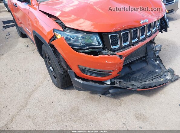 3C4NJCAB8LT253210 2020 JEEP COMPASS Orange Front view