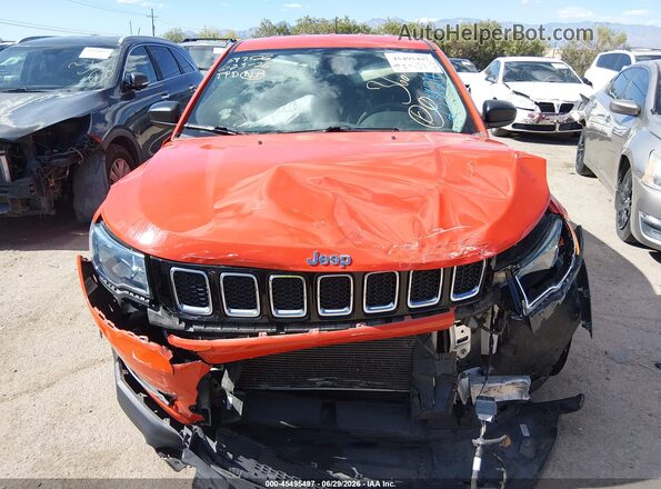 3C4NJCAB8LT253210 2020 JEEP COMPASS Orange Instrument cluster view