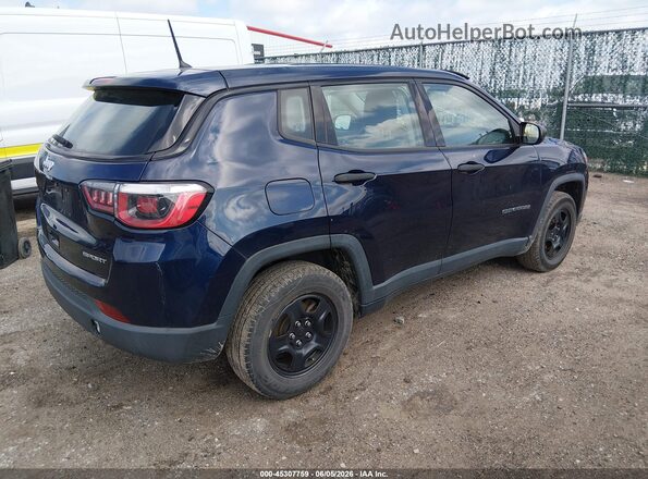 3C4NJCAB9JT182354 2018 JEEP COMPASS Blue უკანა მარჯვენა
