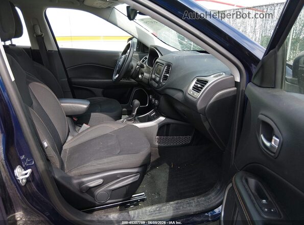 3C4NJCAB9JT182354 2018 JEEP COMPASS Blue წინა სალონის ხედი
