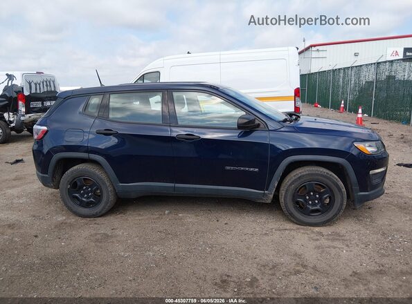 3C4NJCAB9JT182354 2018 JEEP COMPASS Blue უკანა სალონის ხედი