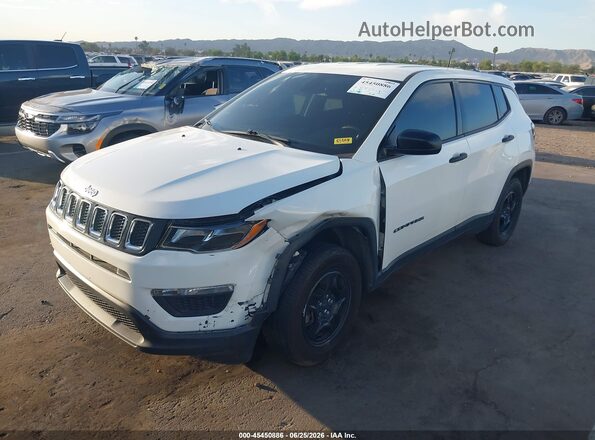 3C4NJCAB9KT677266 2019 JEEP COMPASS White Vista tres cuartos delantera izquierda