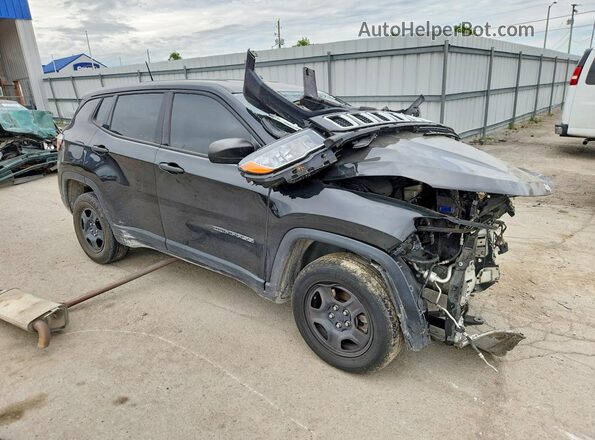 3C4NJCAB9KT844368 2019 JEEP COMPASS Черный Передняя правая четверть