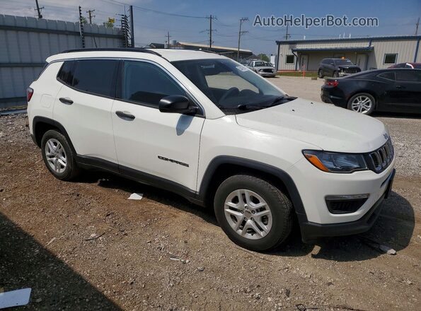 3C4NJCAB9KT848002 2019 JEEP COMPASS White წინა მარჯვენა