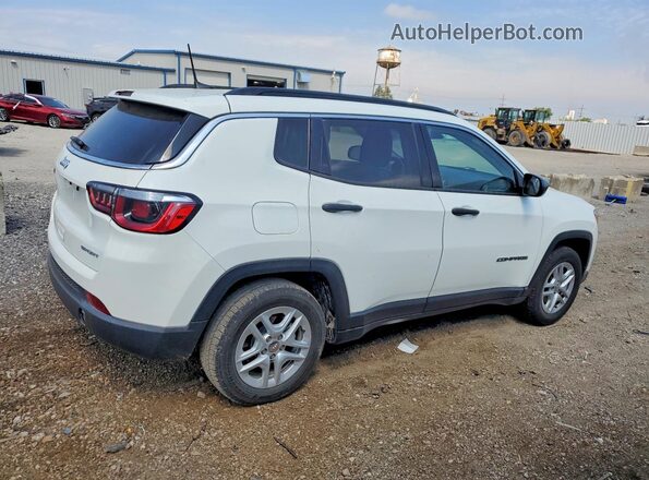 3C4NJCAB9KT848002 2019 JEEP COMPASS White უკანა მარჯვენა