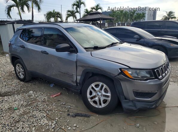 3C4NJCABXJT204524 2018 JEEP COMPASS Silver 