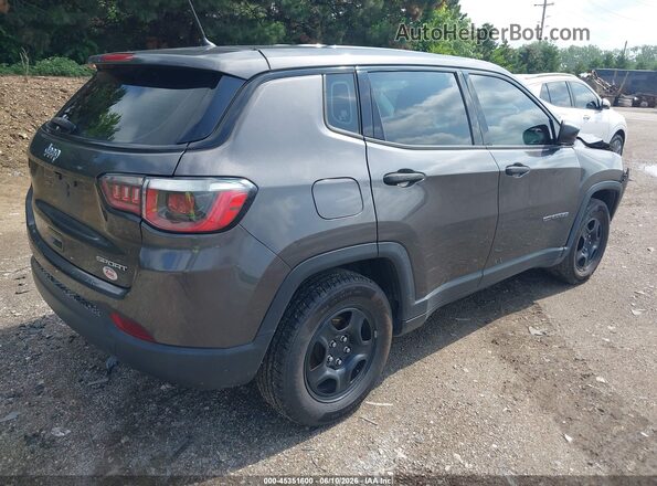 3C4NJCABXJT368582 2018 JEEP COMPASS Gray Задня права чверть