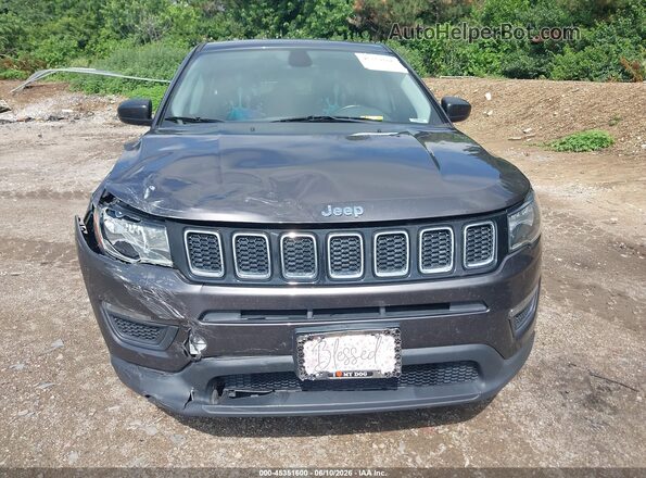 3C4NJCABXJT368582 2018 JEEP COMPASS Gray Вид щитка приладів
