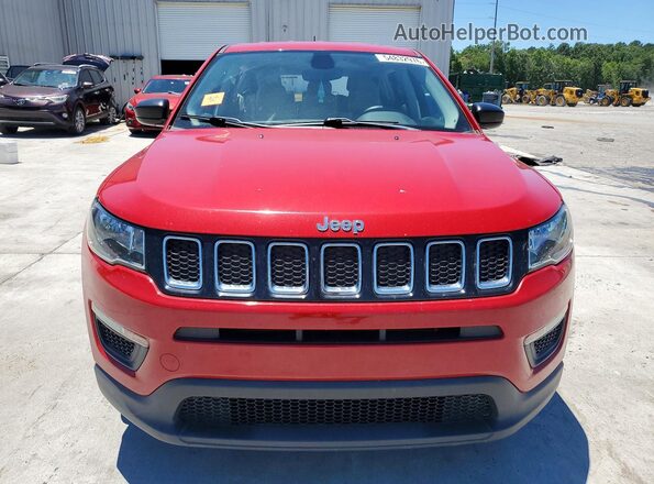 3C4NJCABXLT118097 2020 JEEP COMPASS Red Vista frontal