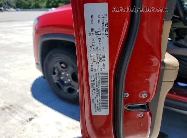 3C4NJCABXLT118097 2020 JEEP COMPASS Red Vista de la etiqueta del VIN