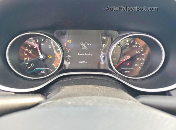3C4NJCBB0HT611423 2017 JEEP COMPASS Gray Вид щитка приладів