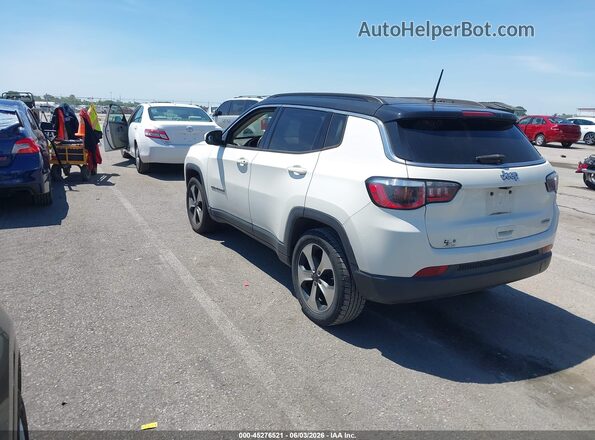 3C4NJCBB0JT182385 2018 JEEP COMPASS White Trasero izquierdo