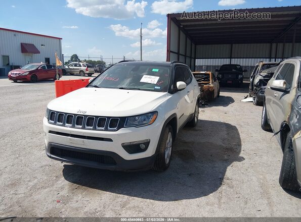 3C4NJCBB2JT256972 2018 JEEP COMPASS White წინა მარცხენა ხედი სამი მეოთხედიდან