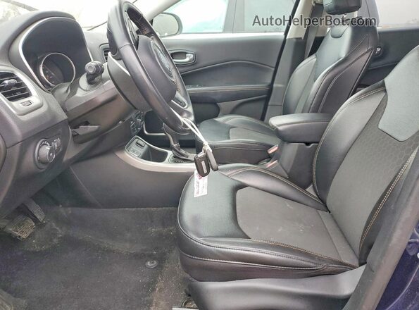3C4NJCBB3KT802924 2019 JEEP COMPASS Blue Widok wnętrza z przodu