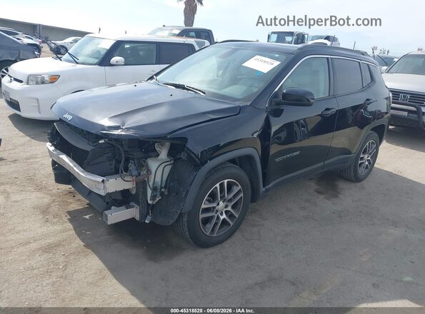 3C4NJCBB4JT488554 2018 JEEP COMPASS Black Առջևի ձախ երեք քառորդ տեսարան