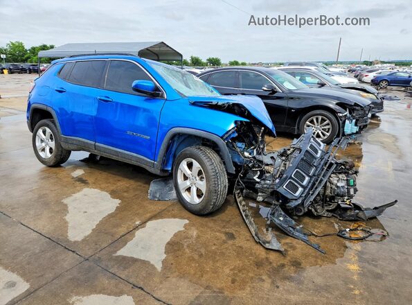 3C4NJCBB4JT495343 2018 JEEP COMPASS Blue Передня права чверть