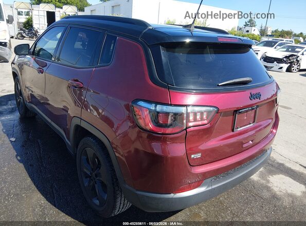 3C4NJCBB4MT604131 2021 JEEP COMPASS Burgundy Rear left