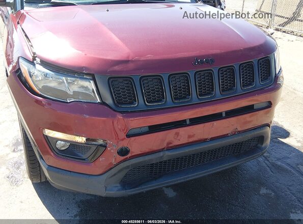 3C4NJCBB4MT604131 2021 JEEP COMPASS Burgundy Front view