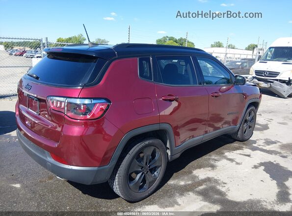 3C4NJCBB4MT604131 2021 JEEP COMPASS Burgundy Rear right