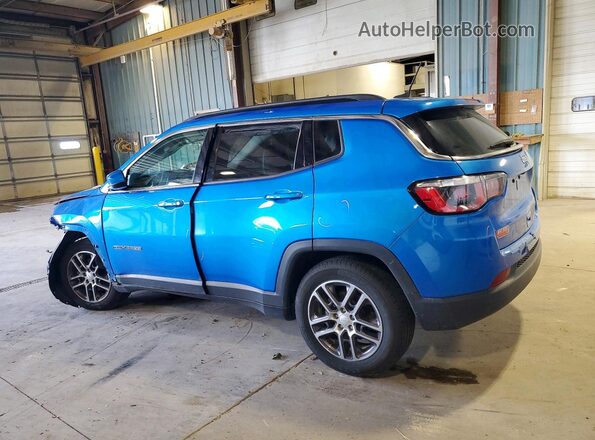 3C4NJCBB5KT636728 2019 JEEP COMPASS Blue Rear left