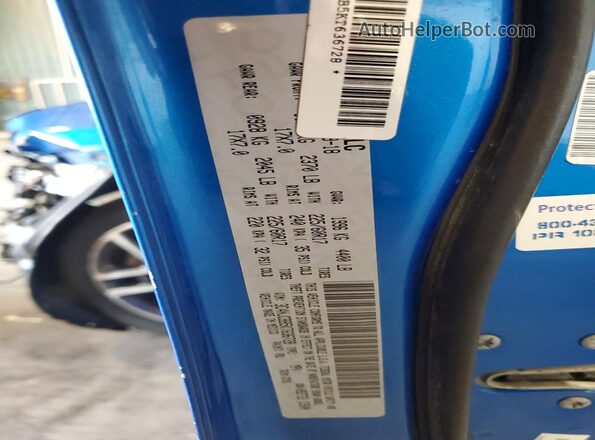 3C4NJCBB5KT636728 2019 JEEP COMPASS Blue VIN sticker view