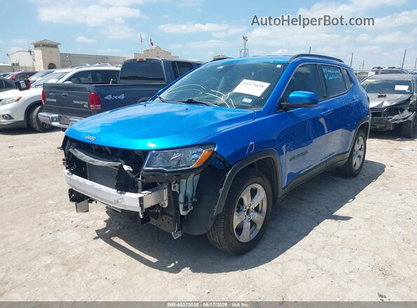 3C4NJCBB5KT843944 2019 JEEP COMPASS Blue Передня ліва чверть