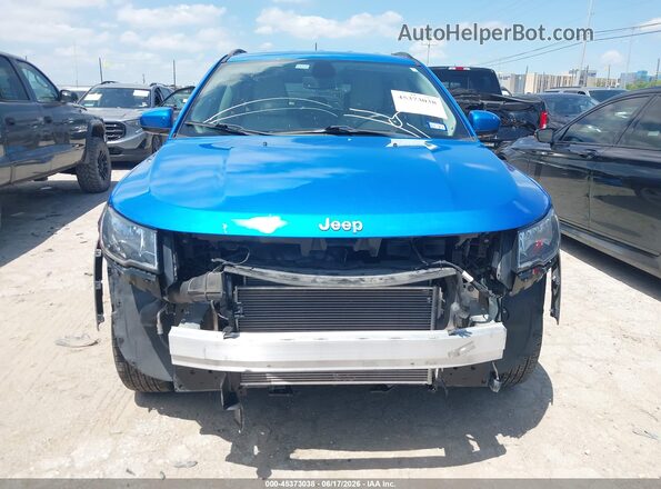 3C4NJCBB5KT843944 2019 JEEP COMPASS Blue Вид задньої частини салону