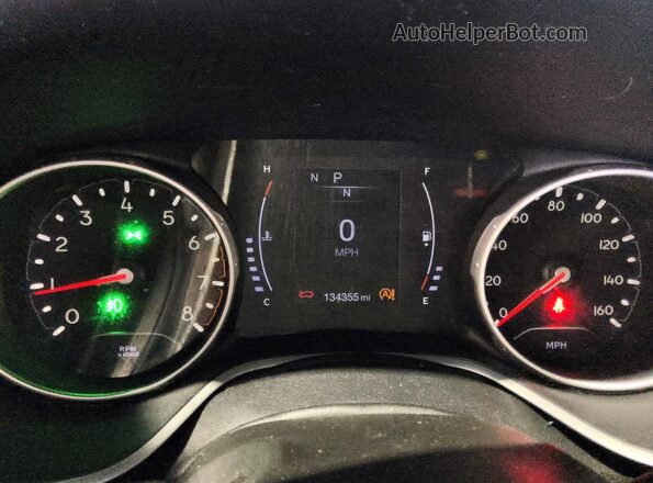 3C4NJCBB5LT206036 2020 JEEP COMPASS Черный Вид щитка приборов