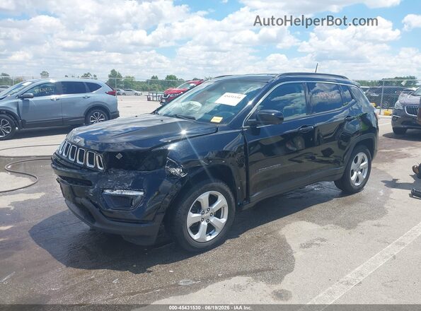 3C4NJCBB6JT181788 2018 JEEP COMPASS Черный Передняя левая четверть