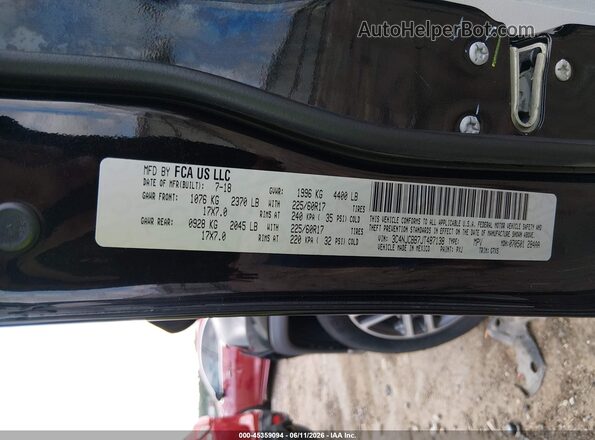3C4NJCBB7JT487138 2018 JEEP COMPASS Black Вид підкапотного простору