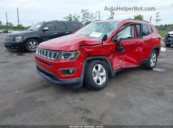 3C4NJCBB7MT522698 2021 JEEP COMPASS Red Առջևի ձախ երեք քառորդ տեսարան