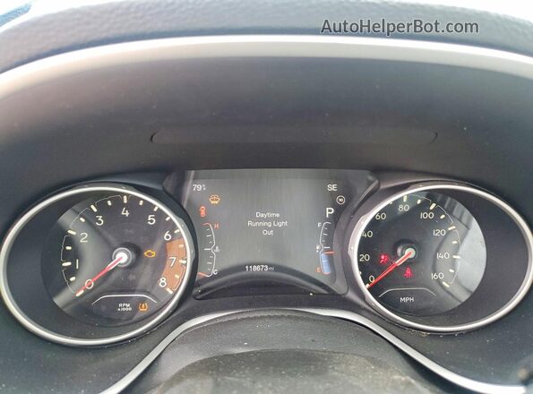 3C4NJCBB8HT632567 2017 JEEP COMPASS Blue Вид щитка приладів