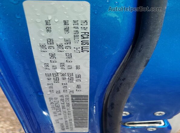 3C4NJCBB8HT632567 2017 JEEP COMPASS Blue Вид підкапотного простору