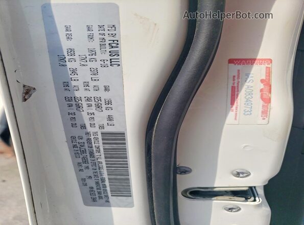 3C4NJCBB8JT468968 2018 JEEP COMPASS Белый Вид наклейки с VIN-кодом