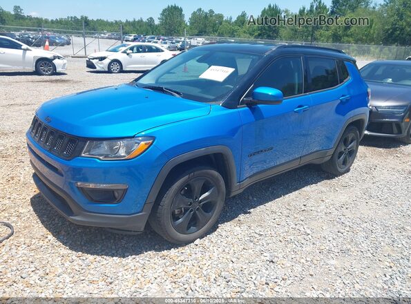 3C4NJCBB9JT304872 2018 JEEP COMPASS Blue Առջևի ձախ երեք քառորդ տեսարան