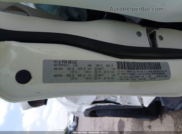 3C4NJCBB9LT206007 2020 JEEP COMPASS White Вид підкапотного простору