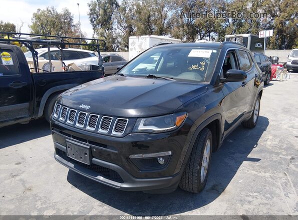 3C4NJCBBXJT293123 2018 JEEP COMPASS Black Առջևի ձախ երեք քառորդ տեսարան