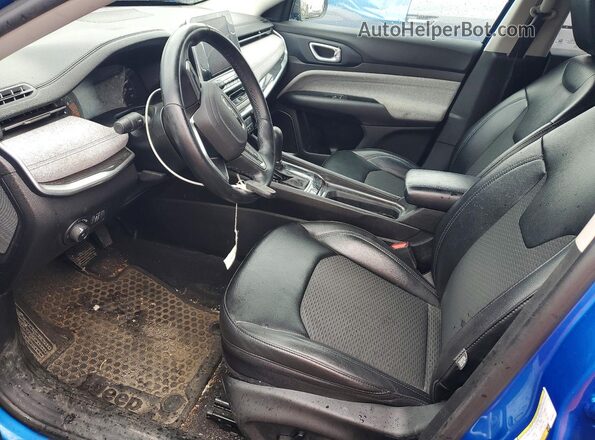 3C4NJCBBXNT155877 2022 JEEP COMPASS Blue Вид салону спереду