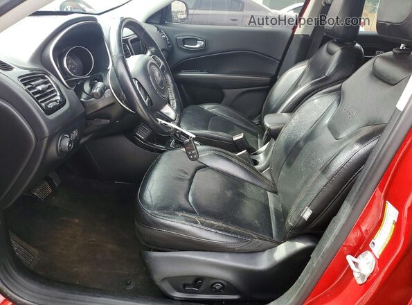 3C4NJCCB2KT662654 2019 JEEP COMPASS Red Вид салону спереду