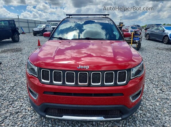 3C4NJCCB3JT488902 2018 JEEP COMPASS Red Widok z przodu