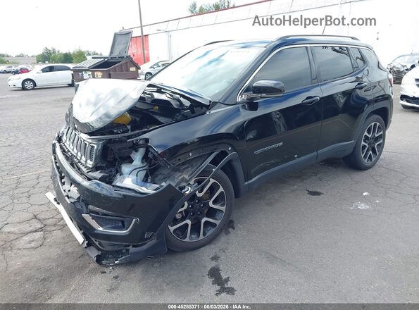 3C4NJCCB7JT122666 2018 JEEP COMPASS Black წინა მარცხენა ხედი სამი მეოთხედიდან