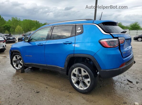 3C4NJCCB7MT526457 2021 JEEP COMPASS Blue Trasero izquierdo
