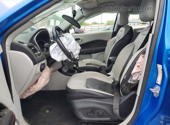 3C4NJCCB7MT526457 2021 JEEP COMPASS Blue Vista interior delantera