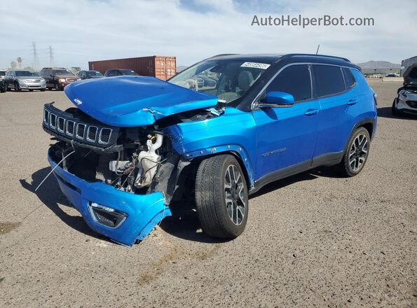 3C4NJCCB9JT248236 2018 JEEP COMPASS Blue 