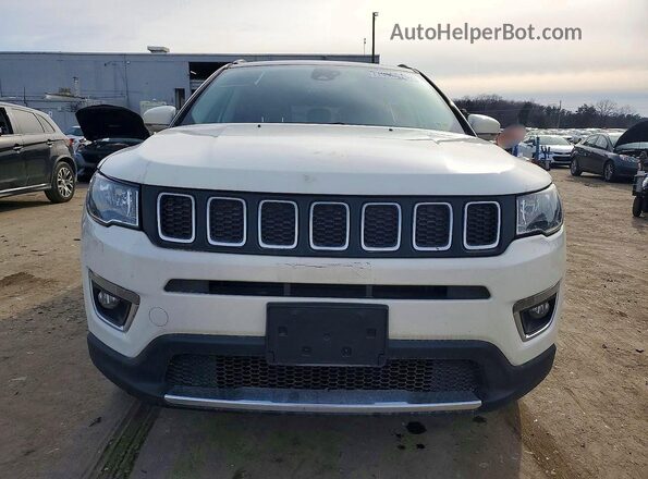 3C4NJCCBXLT107971 2020 JEEP COMPASS Белый Вид спереди