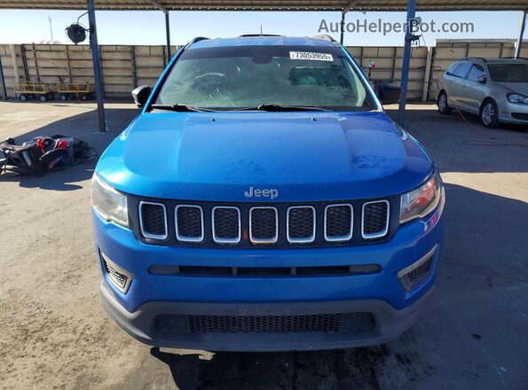 3C4NJDAB0JT230281 2018 JEEP COMPASS Blue წინა ხედი