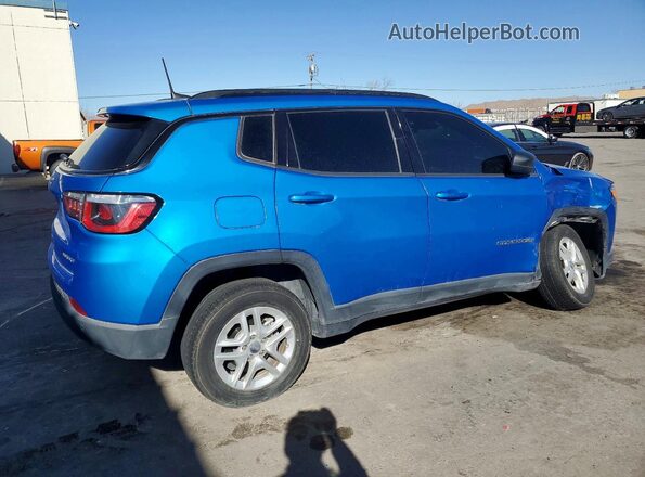3C4NJDAB0JT230281 2018 JEEP COMPASS Blue უკანა მარჯვენა