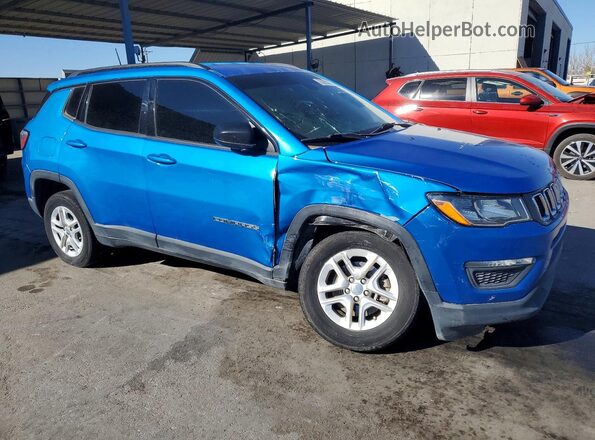 3C4NJDAB0JT230281 2018 JEEP COMPASS Blue წინა მარჯვენა