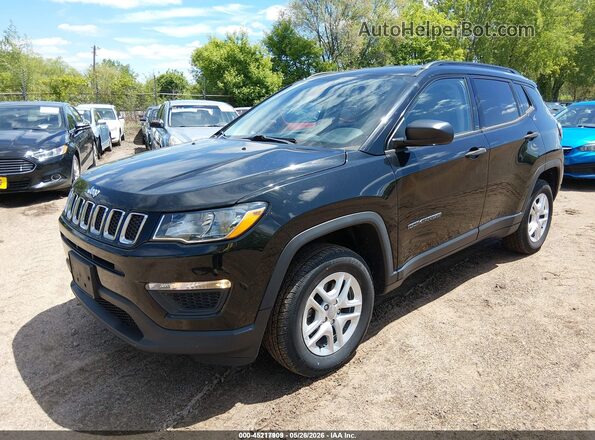 3C4NJDAB0JT359640 2018 JEEP COMPASS Black Առջևի ձախ երեք քառորդ տեսարան